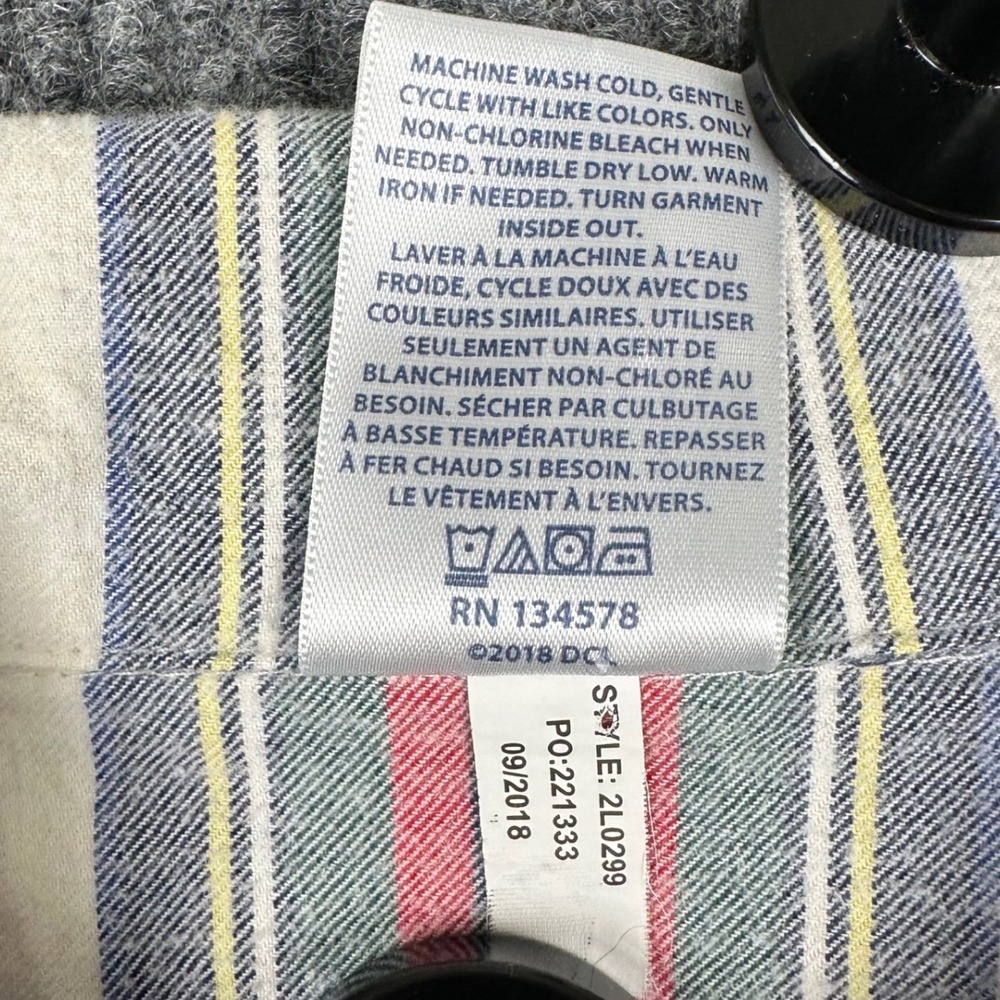 Vineyard Vines Jolly Plaid Flannel Womens Small Plaid Nightshirt Red Green White - Picture 6 of 11